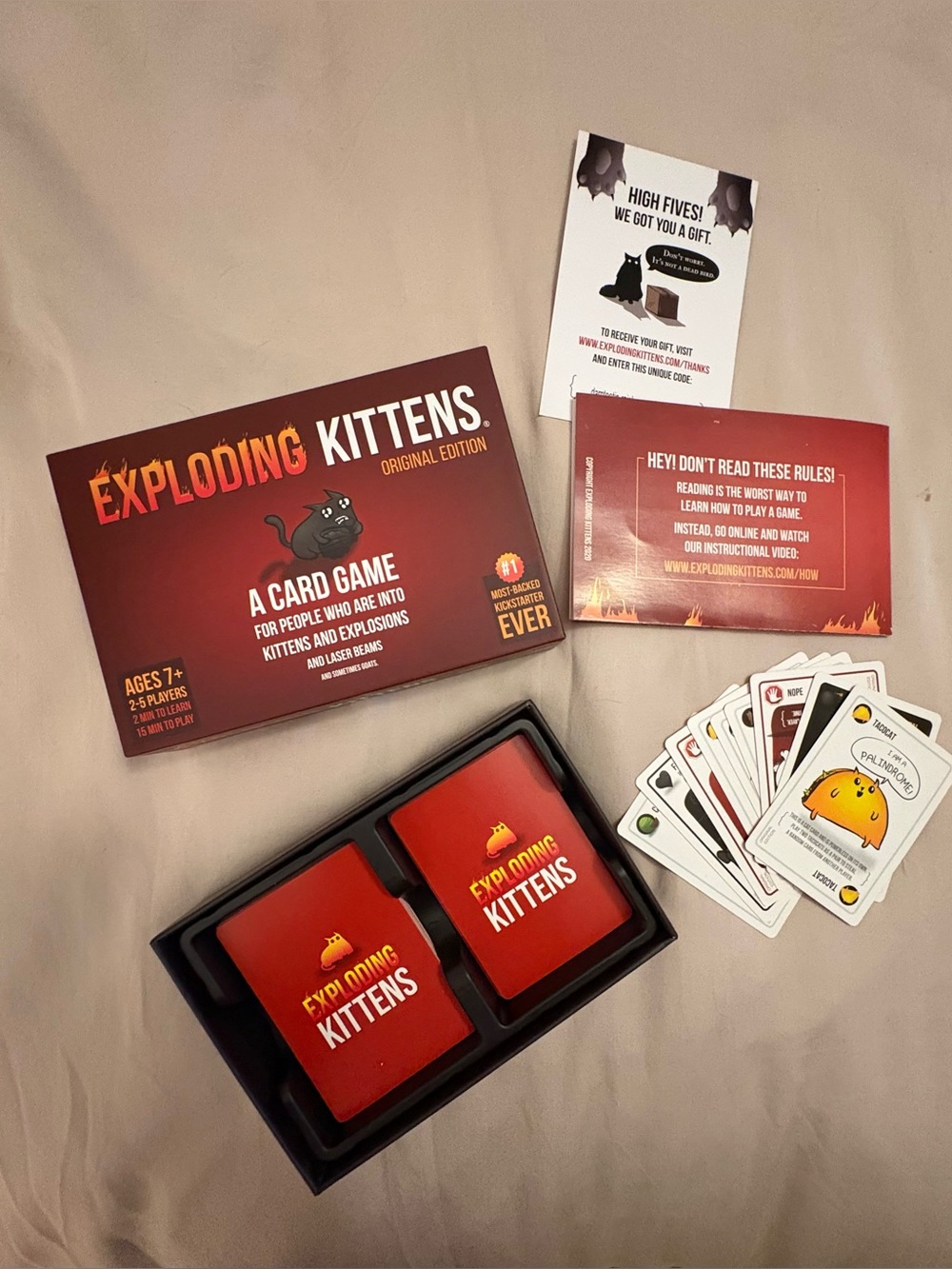 Exploding Kittens Card Game - Red Box - Picture 2 of 2